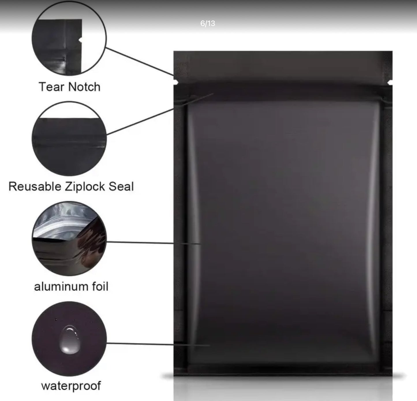 Smell Proof Bag Pink 7 Pcs