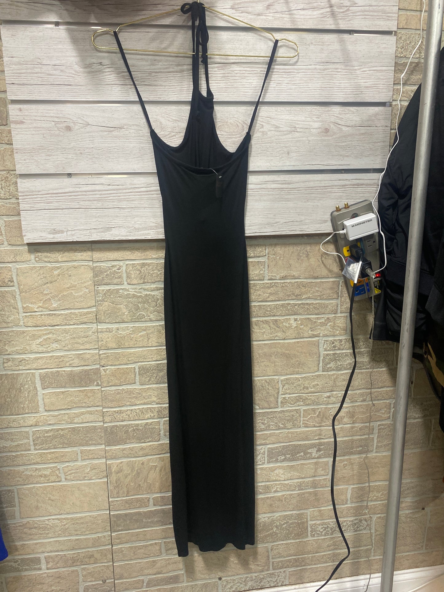 M7969D Black Long Dress