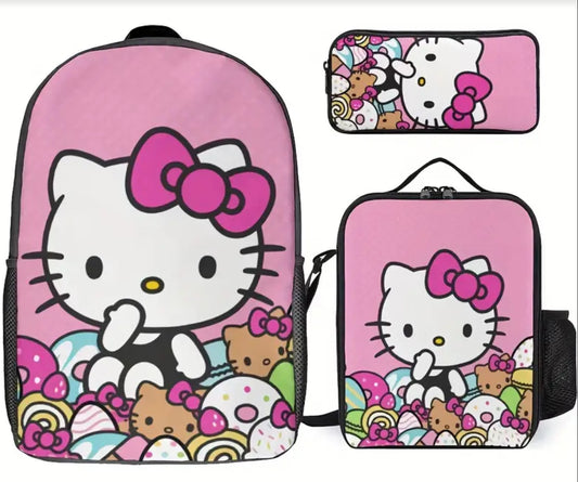 Hello kitty 3pc Backpack