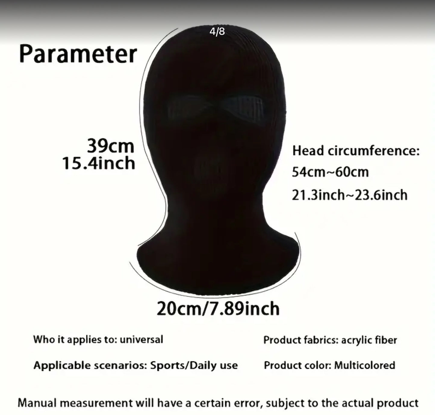 White Sexy Classic Three-Hole Mask