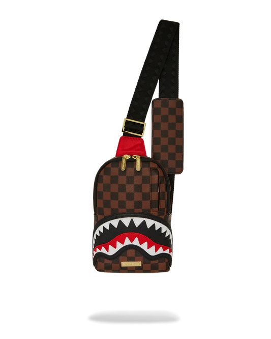 SAWTOOTH SHARKS IN PARIS ONE-STRAP SLING