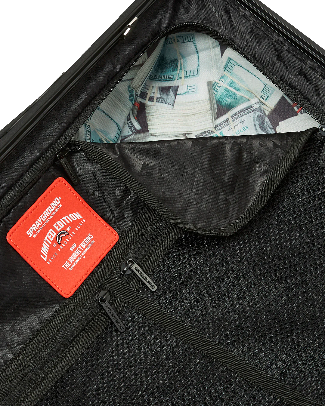 BILLIONS IN THE BANK HARD SHELL CARRY ON LUGGAGE