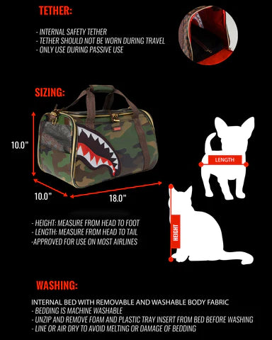 3AM RIPTIDE PET CARRIER DUFFLE