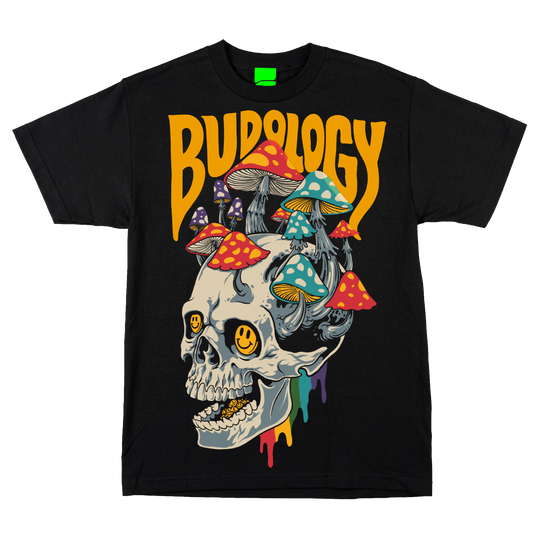 💀🍄🔮 Product Title:  Mushroom Skull – Growth After Death Tee